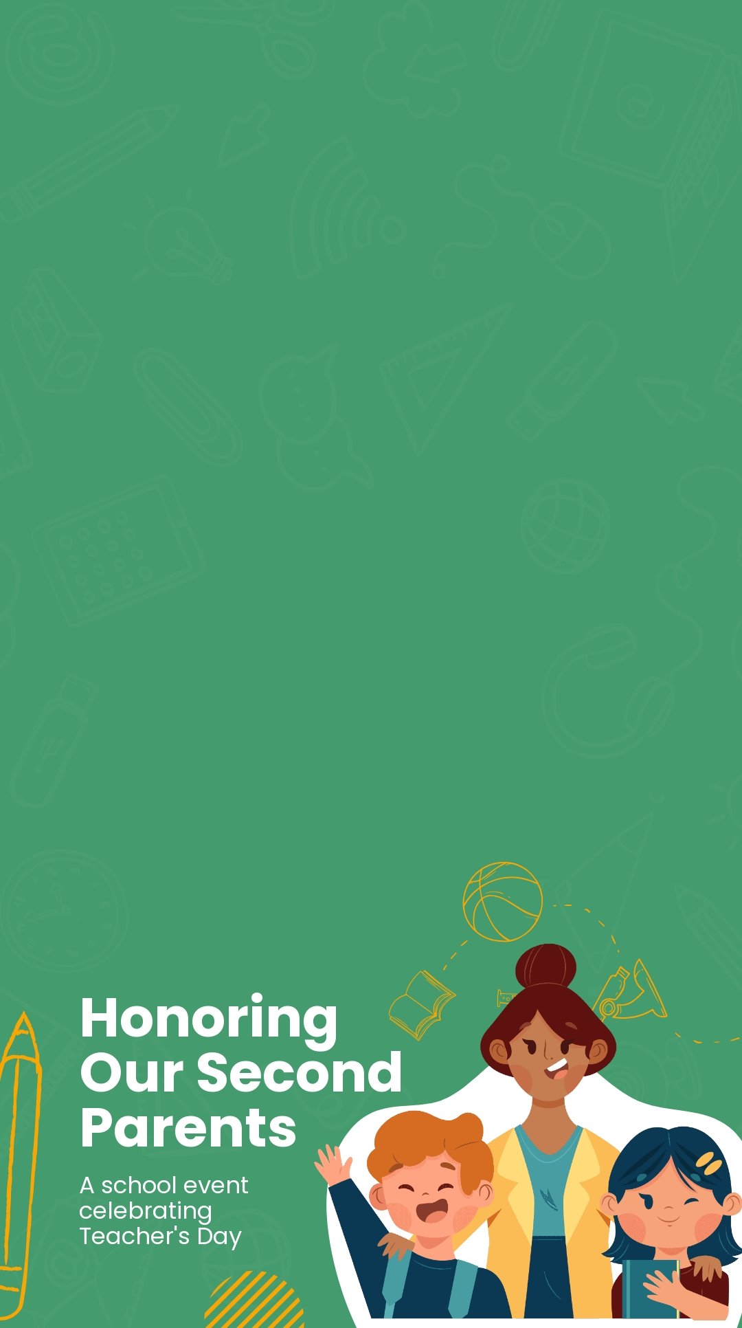 Teacher's Day Event Snapchat Geofilter Template