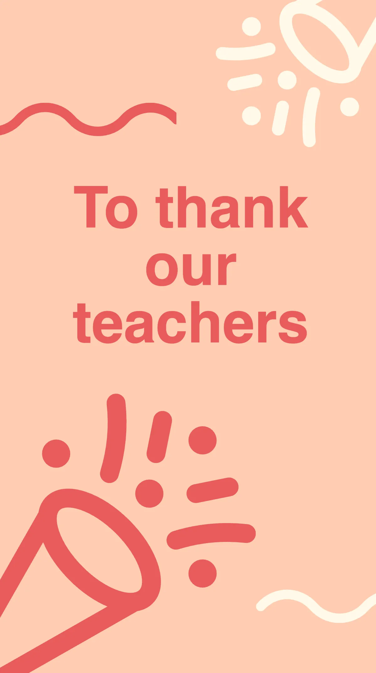 Free Teacher's Day Thank You Instagram Story Template to Edit Online