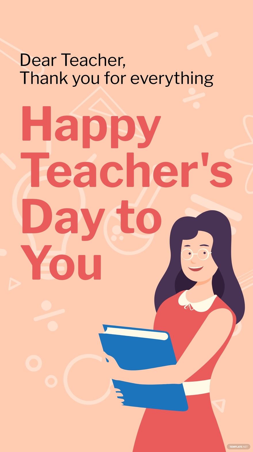 Free Teacher's Day Thank You Instagram Story Template