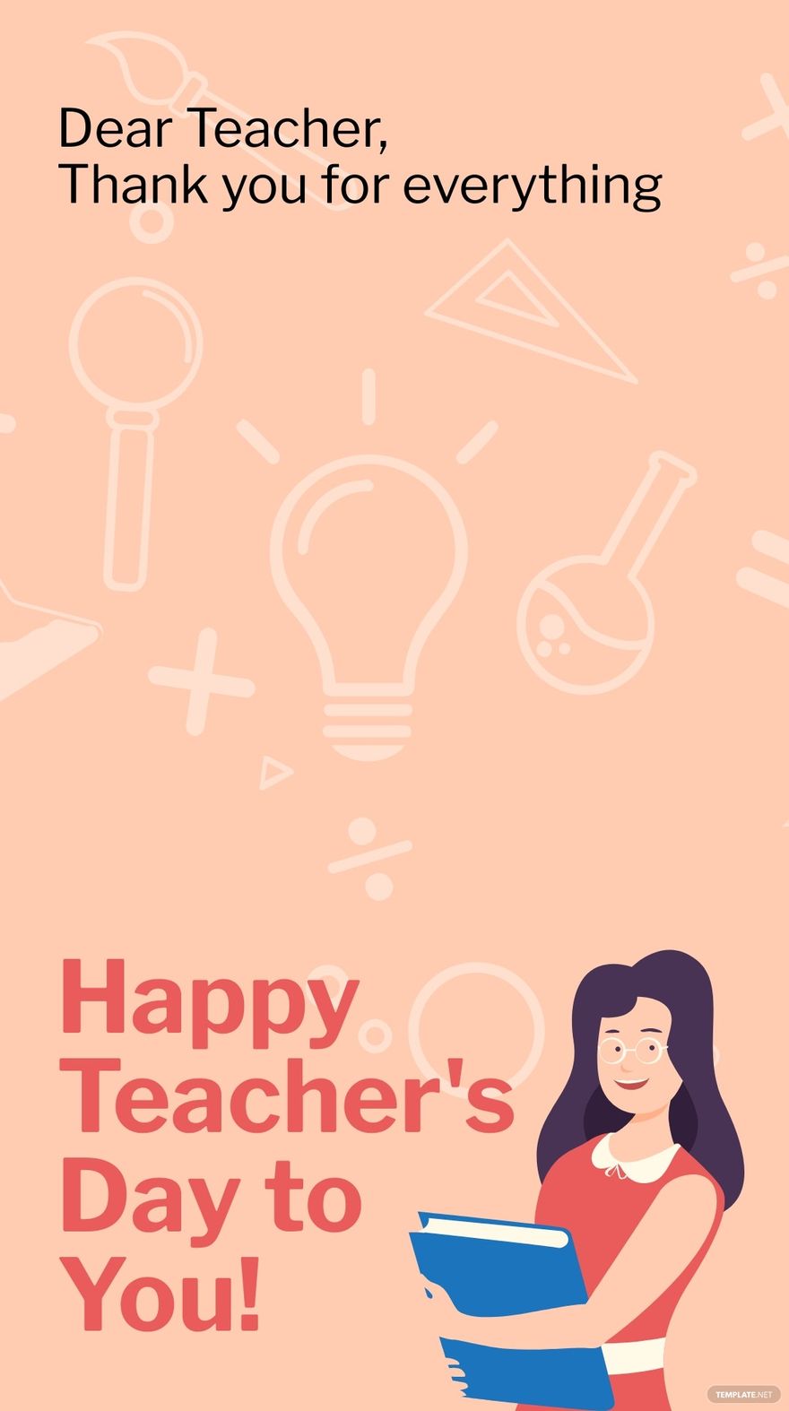 Teacher's Day Thank You Snapchat Geofilter Template
