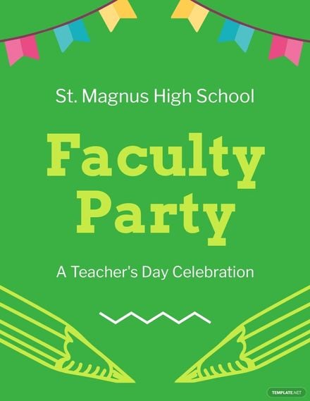 Teacher's Day Celebration Flyer Template in Word, Google Docs, PSD, Apple Pages, Publisher