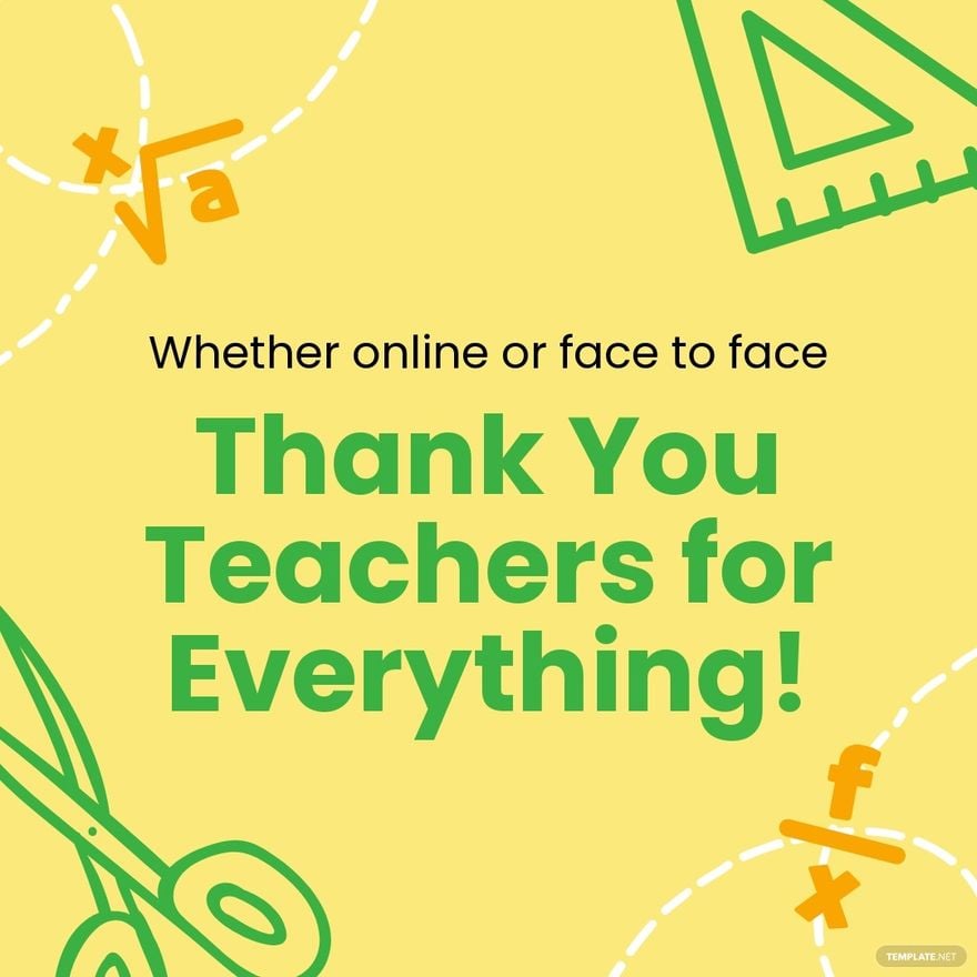 Free Modern Teacher's Day Instagram Post Template