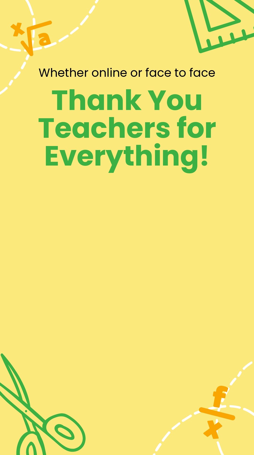 Free Modern Teacher's Day Snapchat Geofilter Template