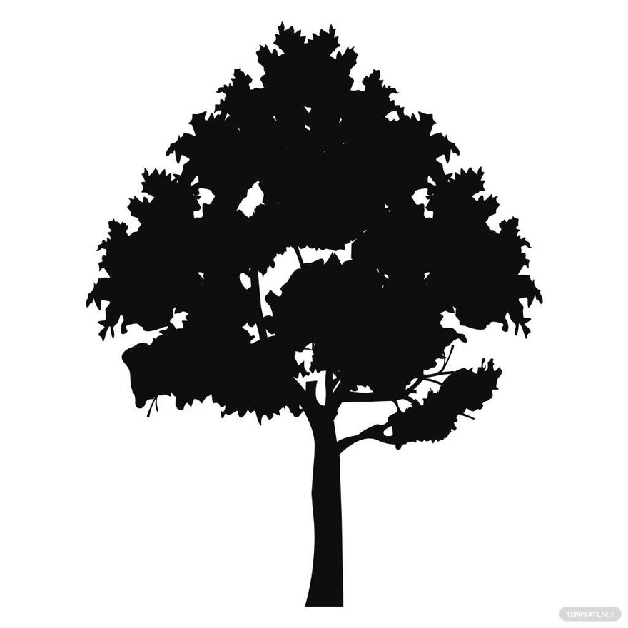 Free Maple Tree Silhouette in Illustrator, PSD, EPS, SVG, JPG, PNG