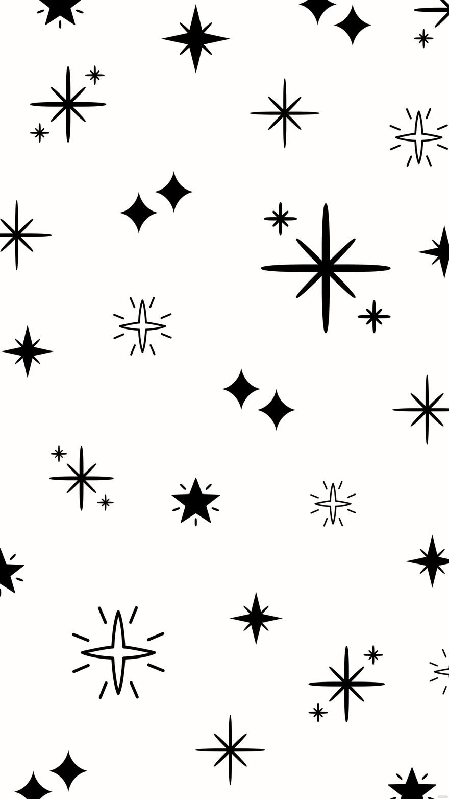 Free Black Star White Background