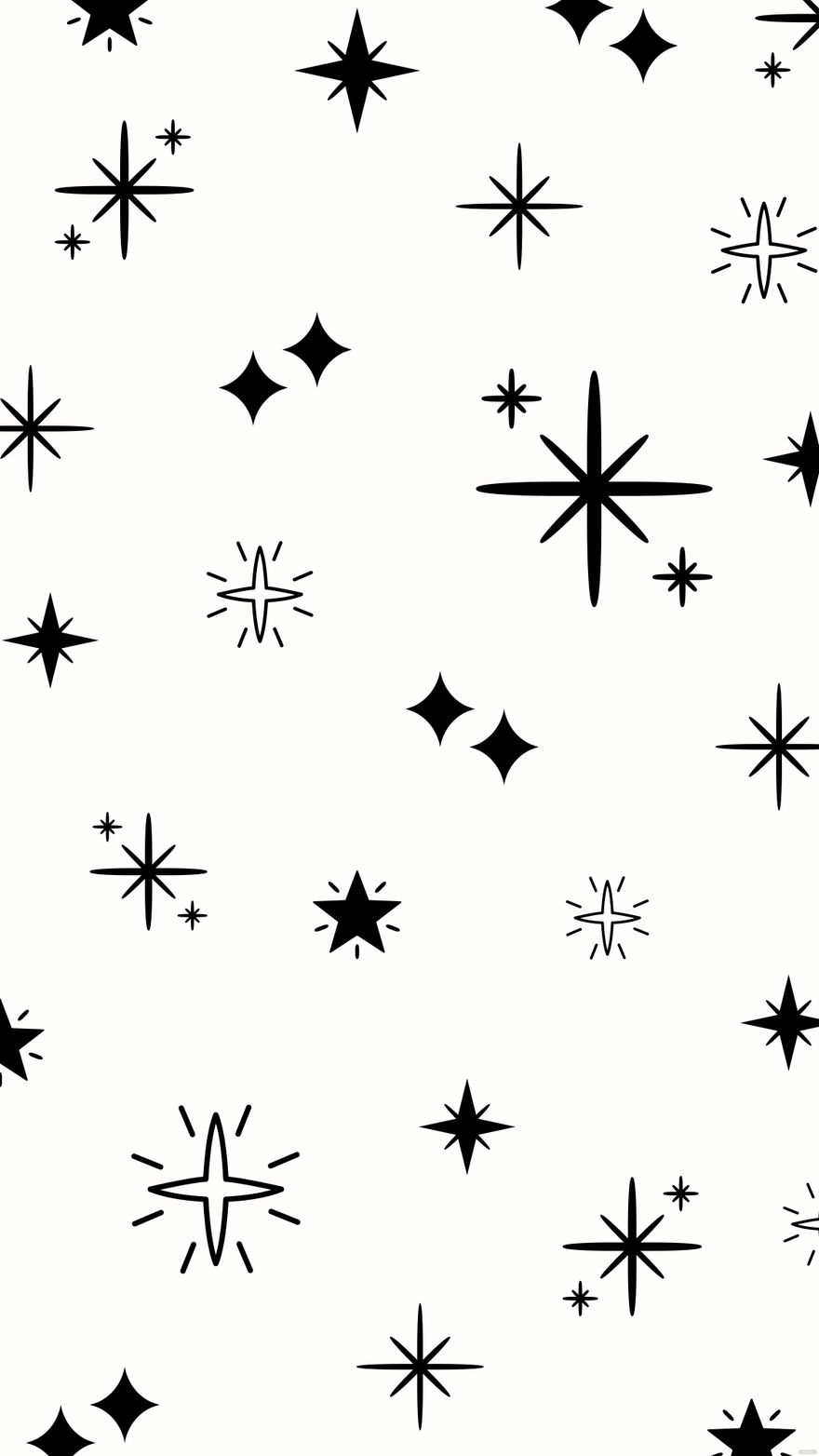 Free Black Star White Background in Illustrator, EPS, SVG, JPG