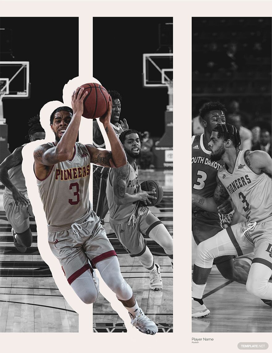 Basketball Photo Collage Template