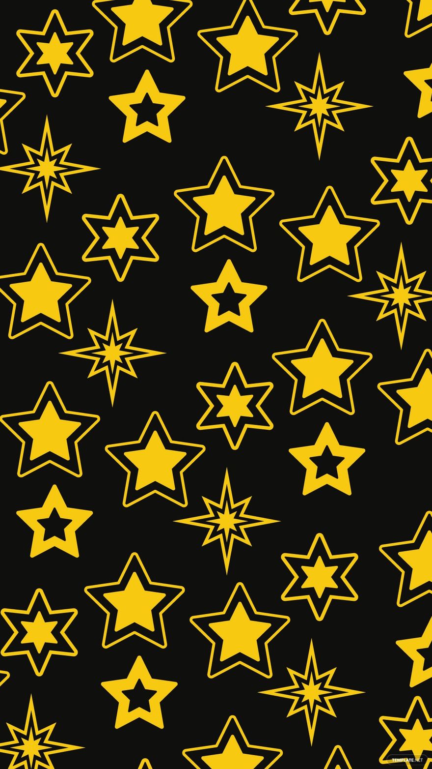 Black And Gold Star Background
