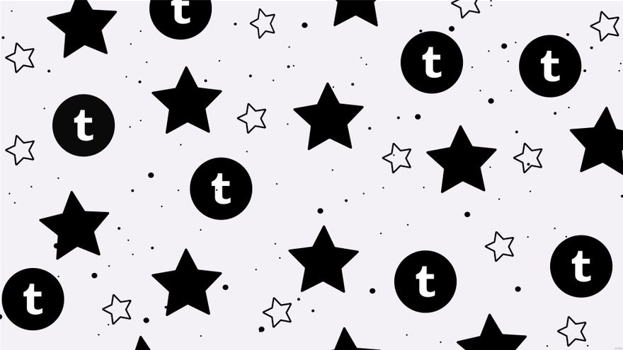 Tumblr Black Star Background