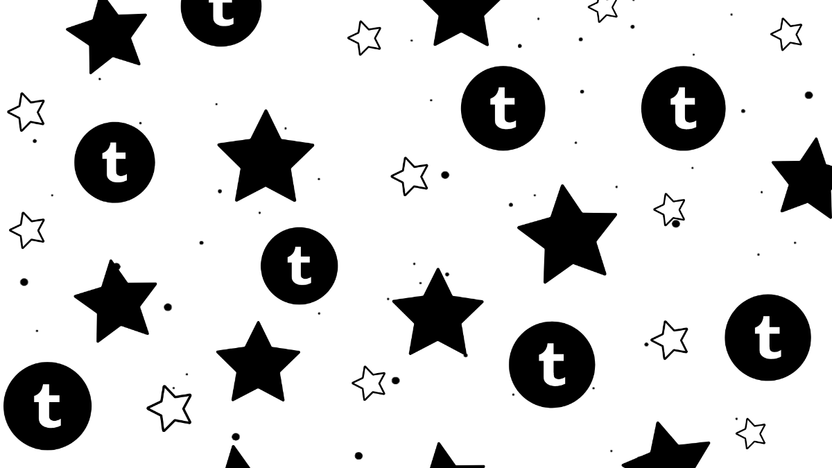 Tumblr Black Star Background Template
