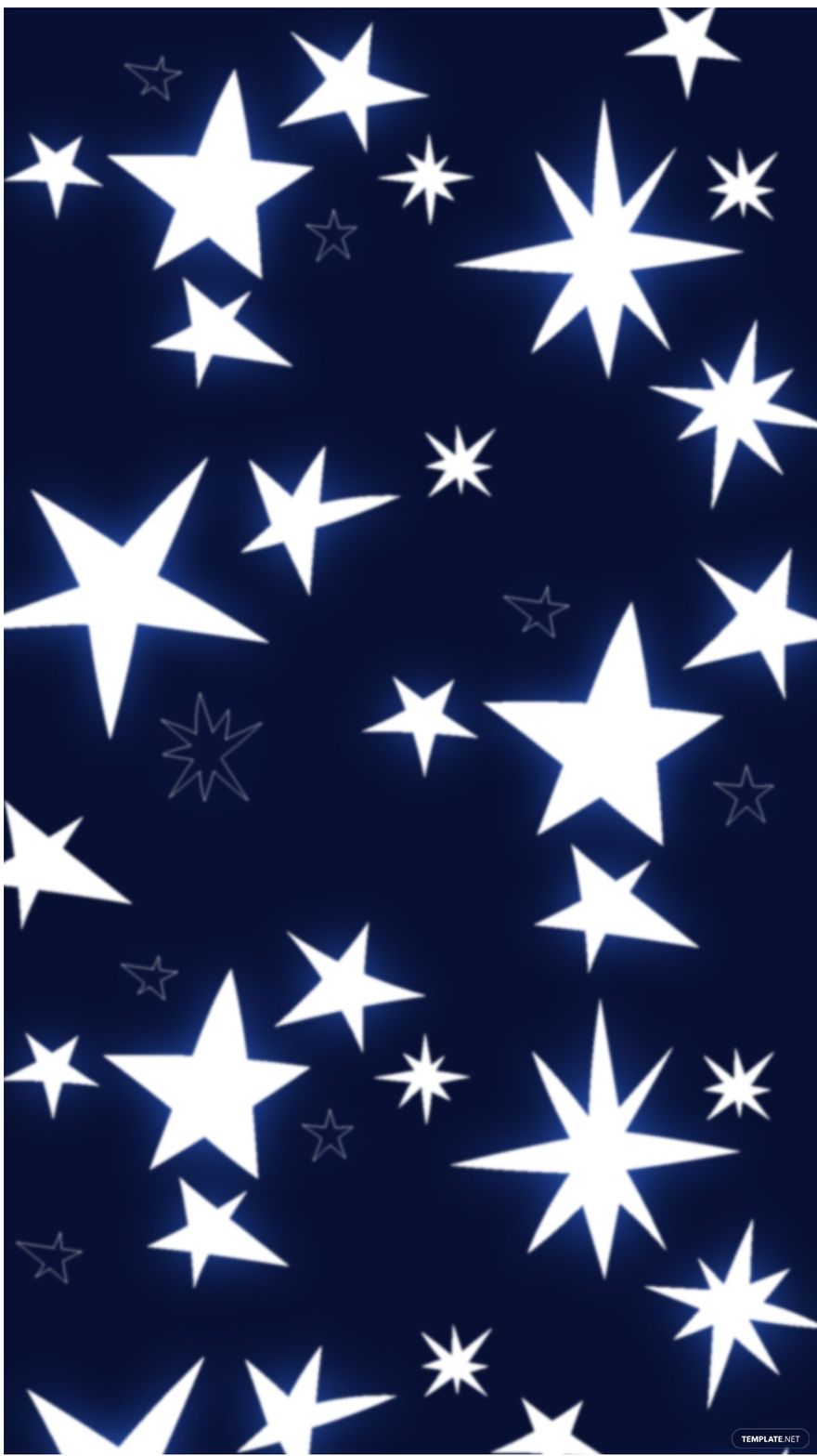 Free Glowing Stars Background