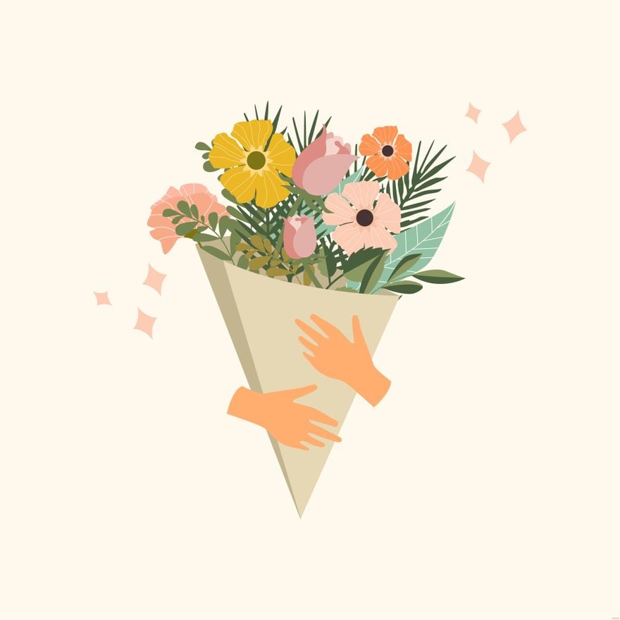 Free Flower Bouquet Illustration