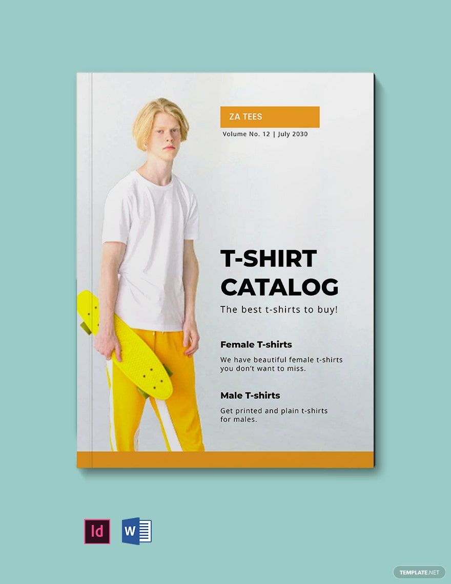 Blank T Shirt Catalog Template