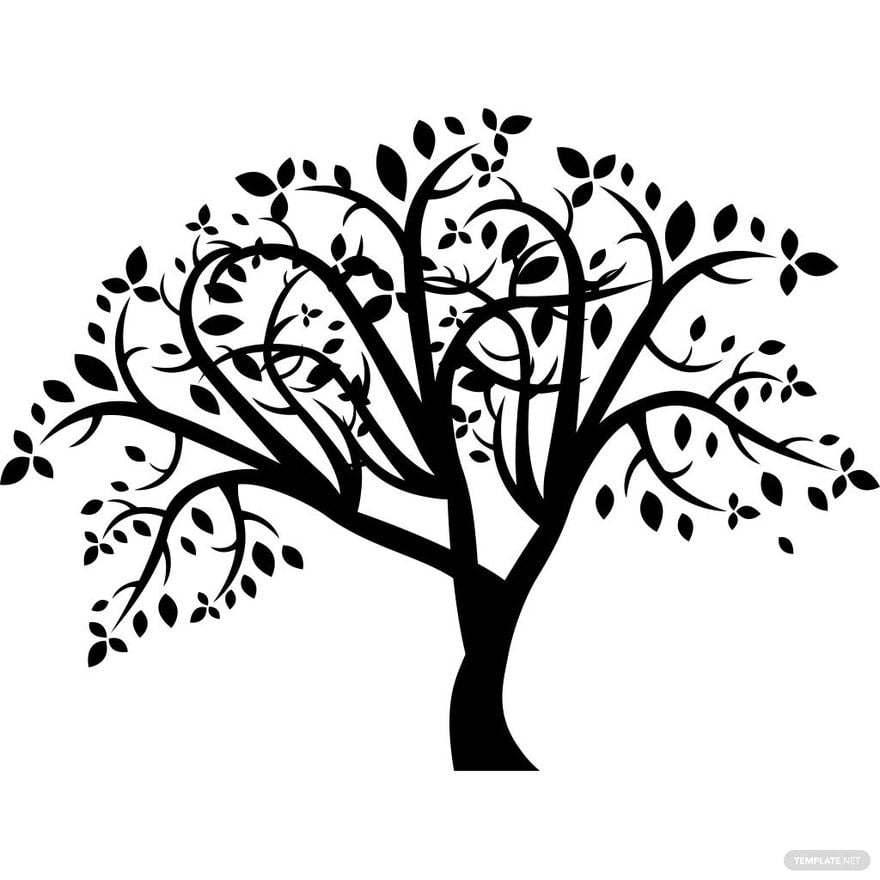 Free Family Tree Silhouette in Illustrator, PSD, EPS, SVG, JPG, PNG