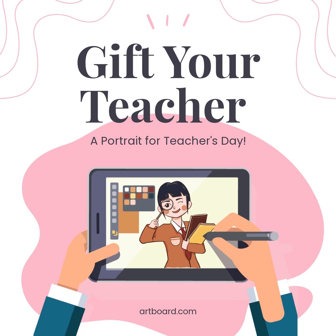 Free Animated Teacher's Day Instagram Post Template 