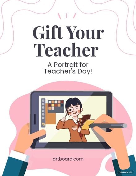 Animated Teacher's Day Flyer Template