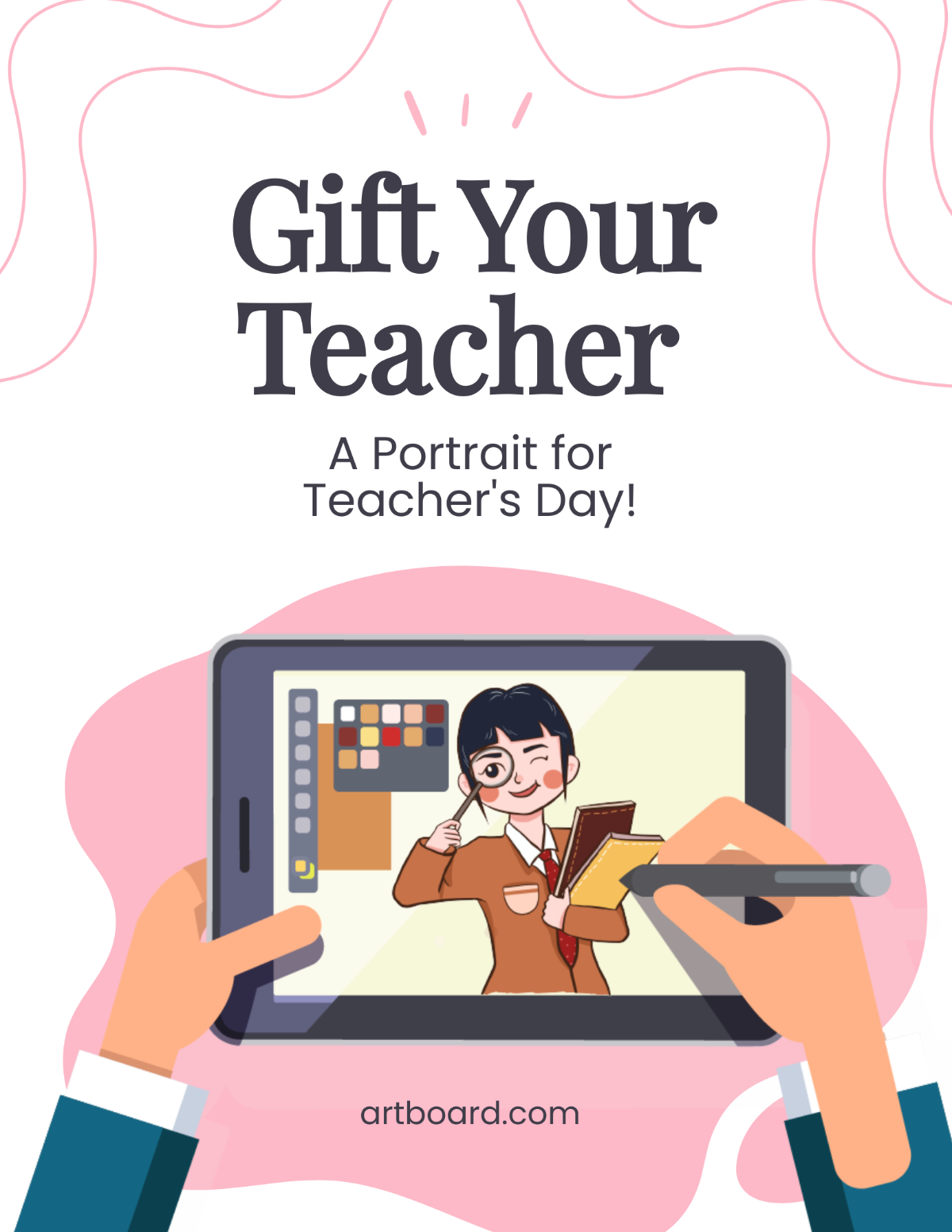 Animated Teacher's Day Flyer Template