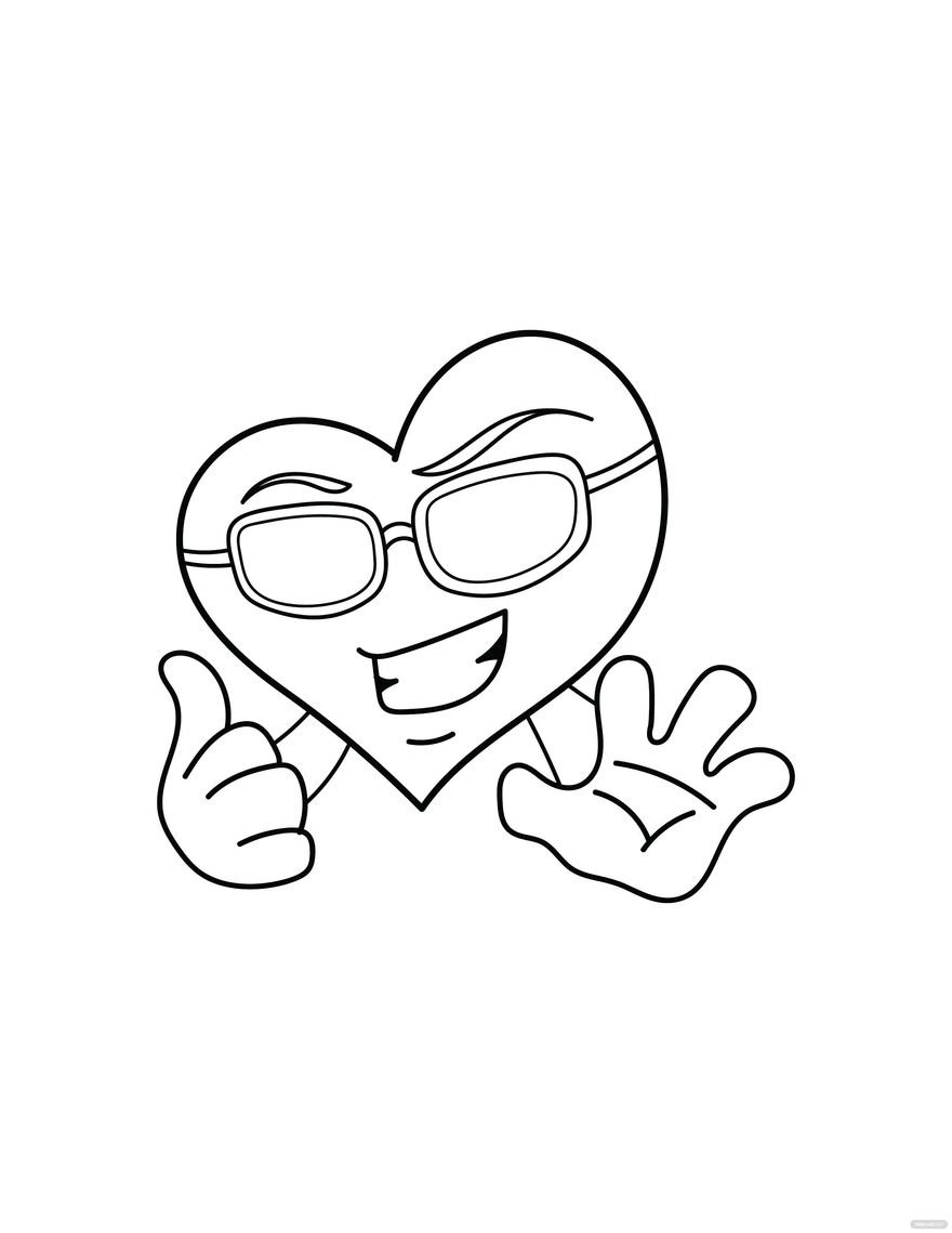 Free Cool Heart Drawing