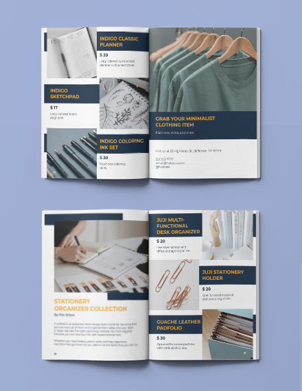 Stationery Products Catalog Template