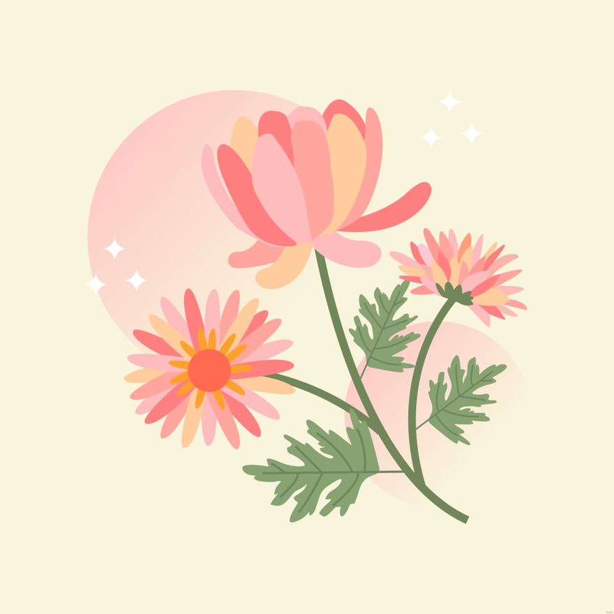Free Chrysanthemum Flower Illustration in Illustrator, EPS, SVG, JPG, PNG