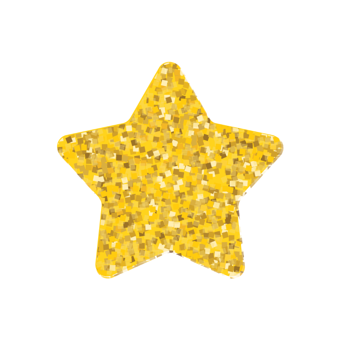 Glitter Star Clipart Template