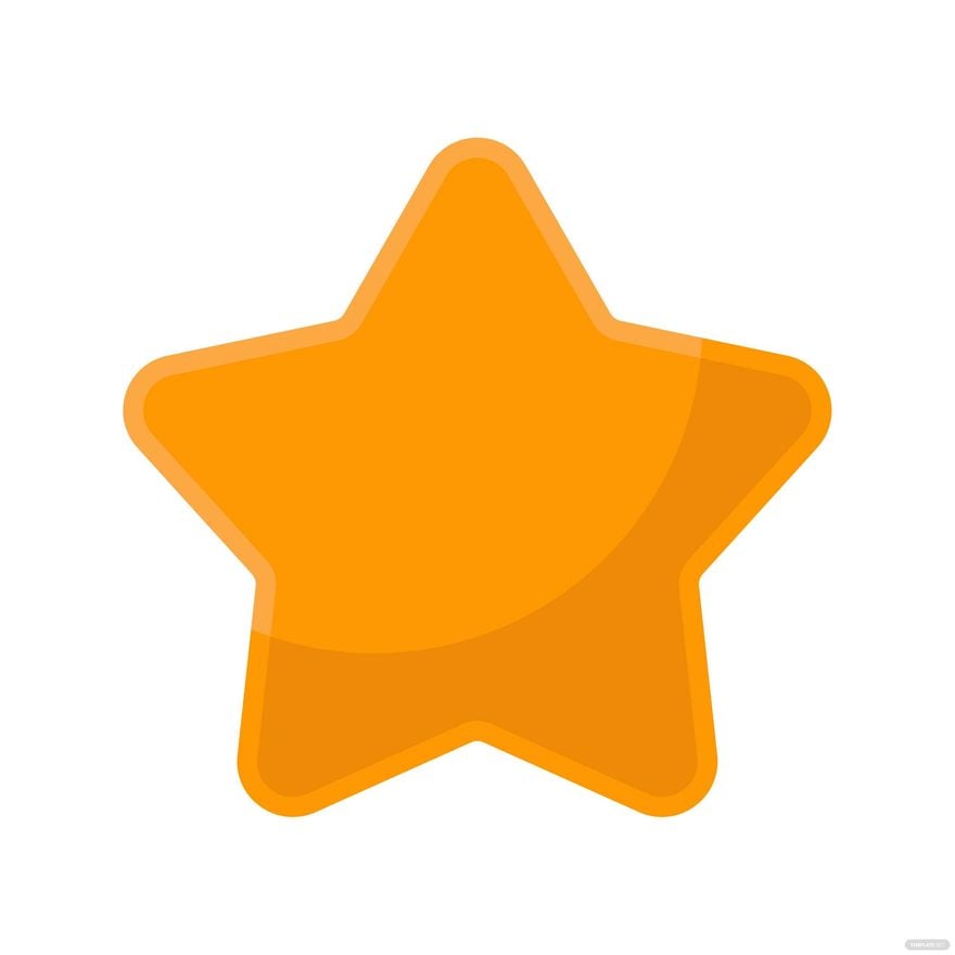 Free Orange Star Clipart in Illustrator, EPS, SVG, JPG, PNG