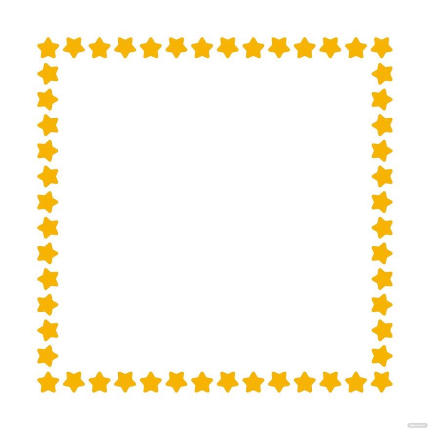 Star Frame Clipart In Illustrator SVG JPG PNG EPS Download