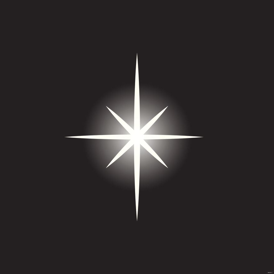 Bright Star Clipart in Illustrator, EPS, SVG, JPG, PNG
