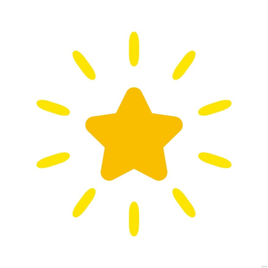 Free Sparkling Star Clipart in Illustrator, EPS, SVG, JPG, PNG