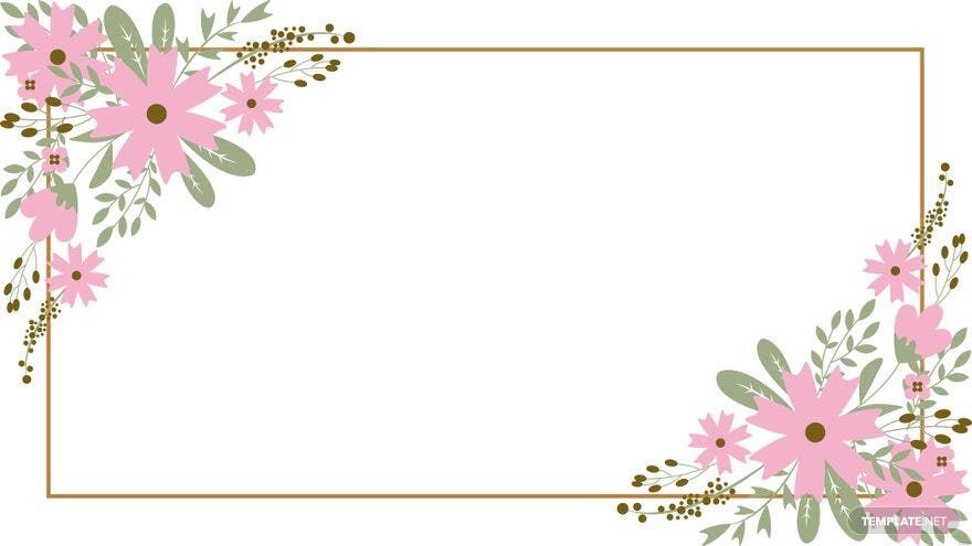 Wedding Floral Background Vector