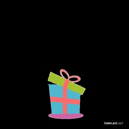 Surprise Gift Birthday Animated Stickers in GIF, After Effects