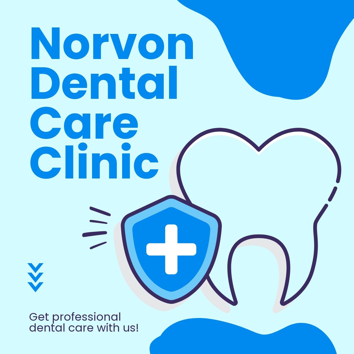 Free Professional Dental Care Linkedin Post Template