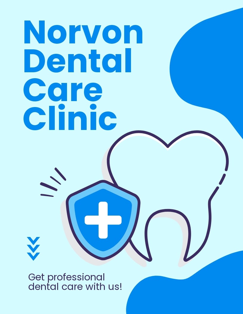 Professional Dental Care Flyer Template