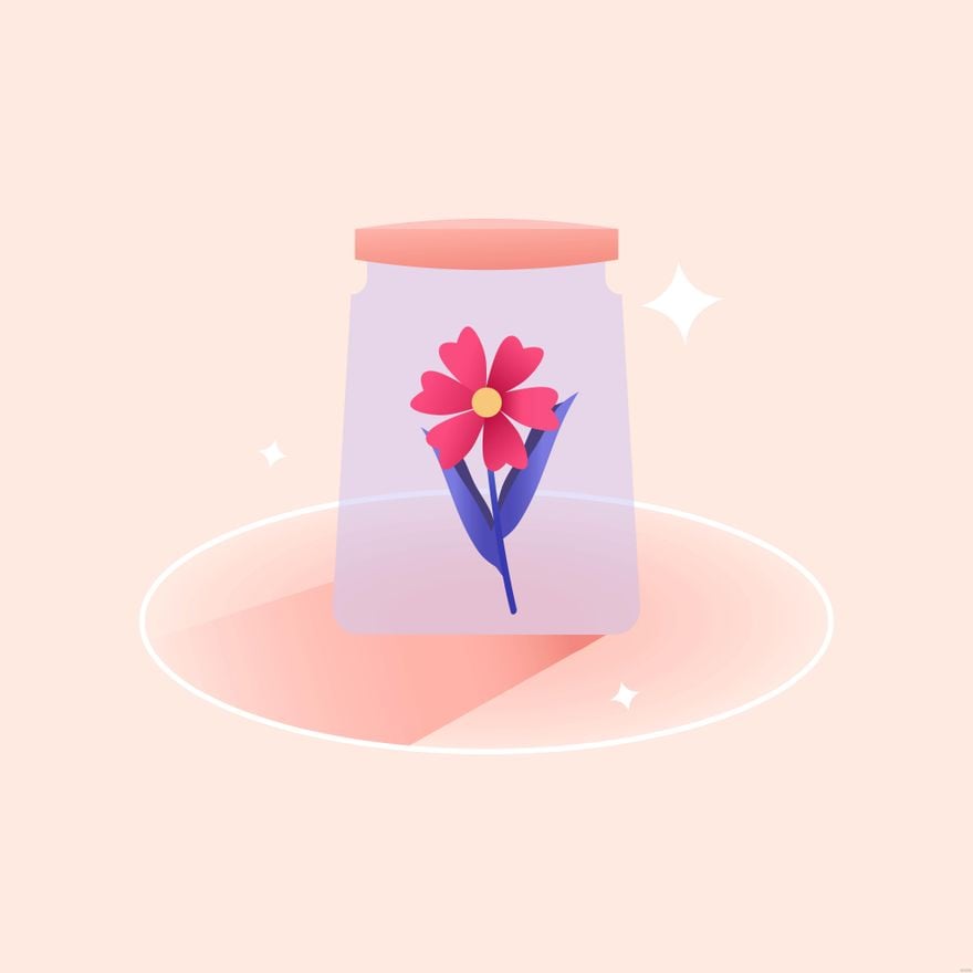 Free Flower Jar Illustration