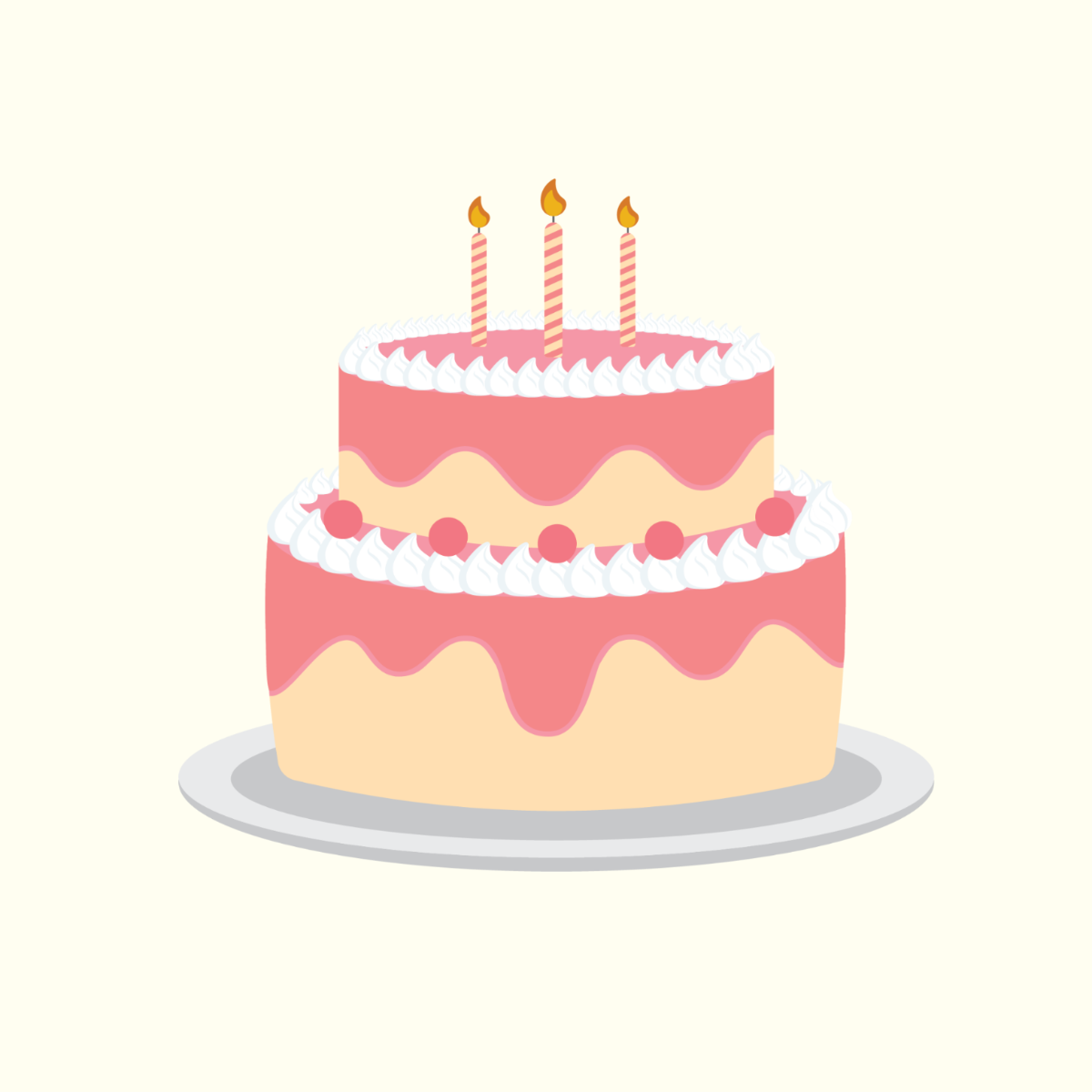 Birthday Cake Vector Template
