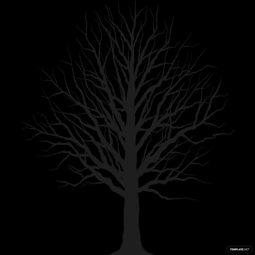 Free Winter Tree Silhouette in Illustrator, PSD, EPS, SVG, JPG, PNG