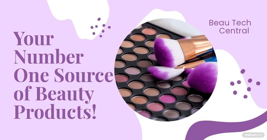 Beauty Product Facebook Post Template