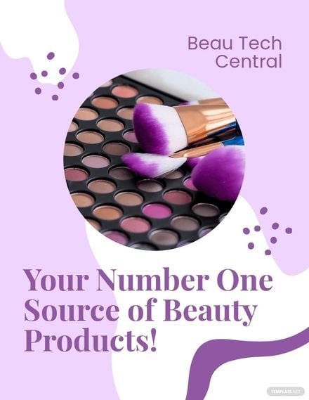 Beauty Product Flyer Template