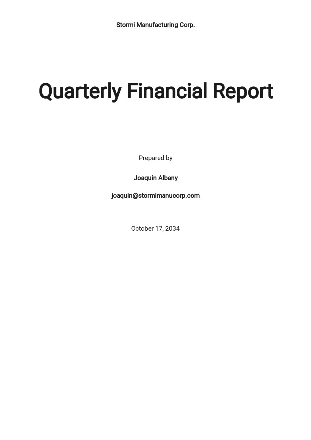 research report on finance topics