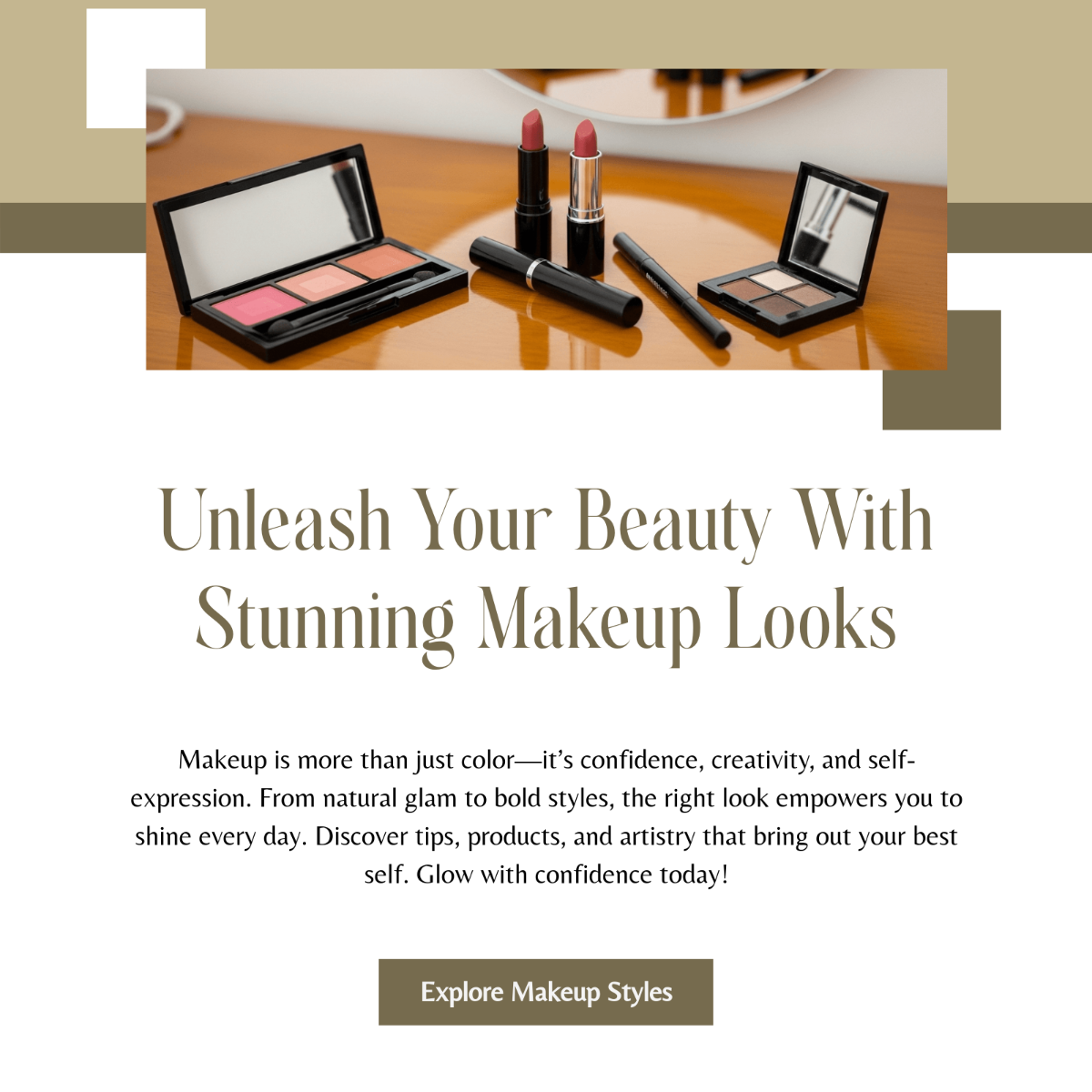 Free Makeup Whatsapp Post Template