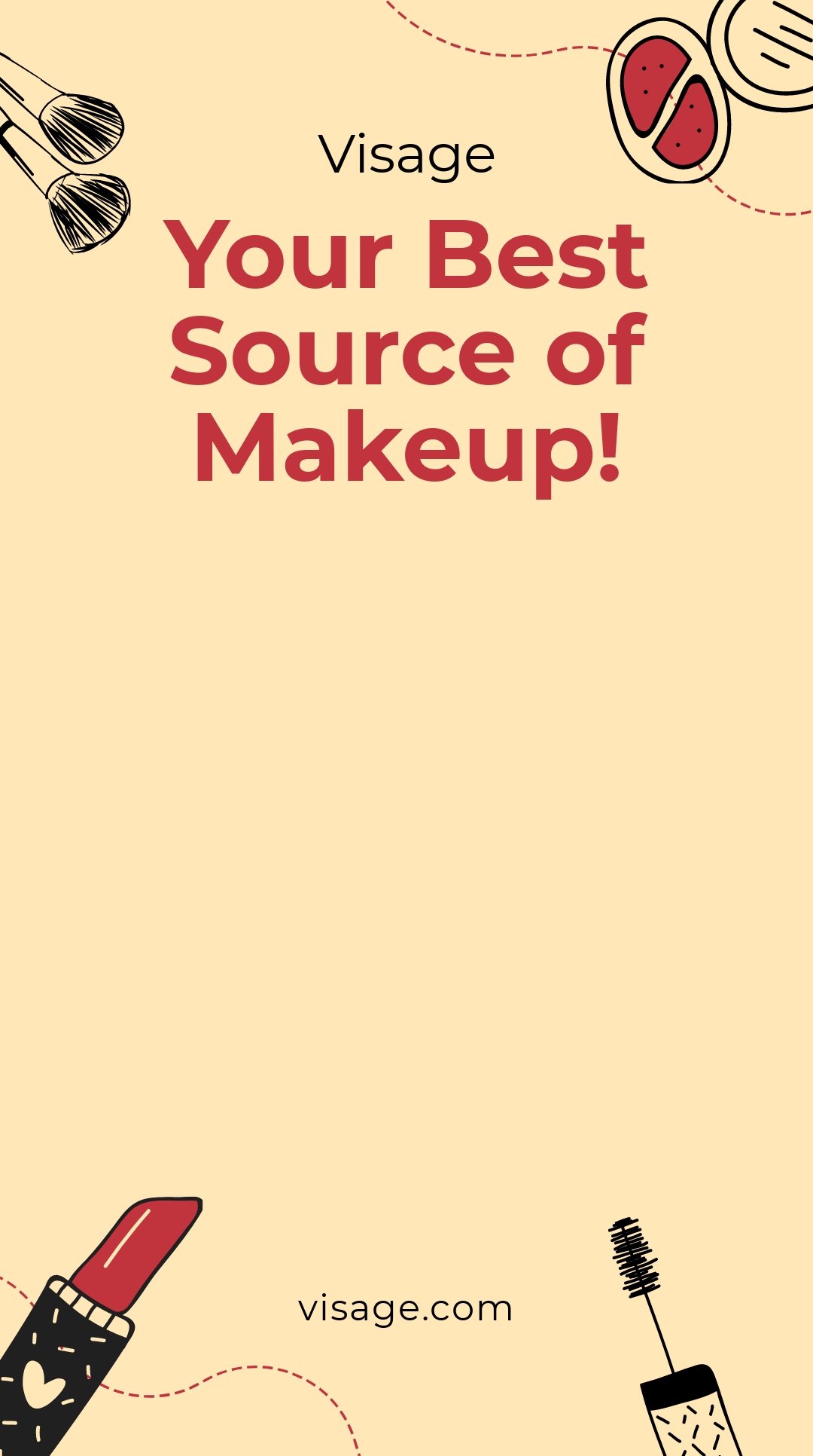 Makeup Snapchat Geofilter Template