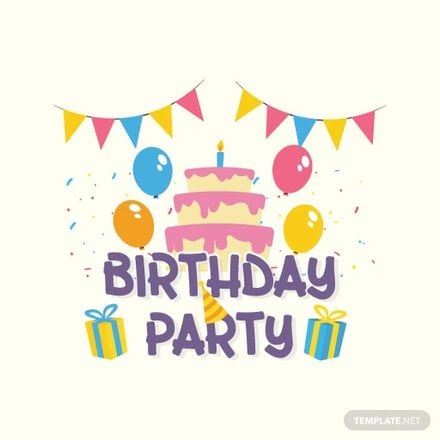 Free Birthday Party Vector