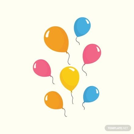 Free Birthday Balloons Vector