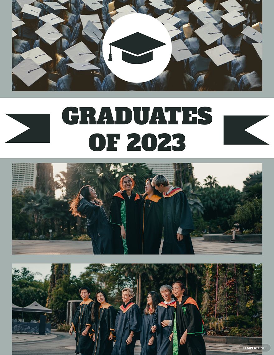 Graduation Photo Collage Template
