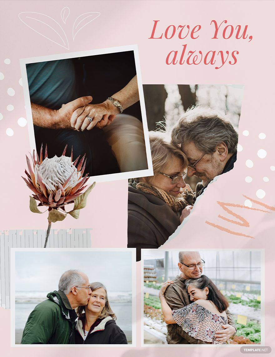 Anniversary Photo Collage Template