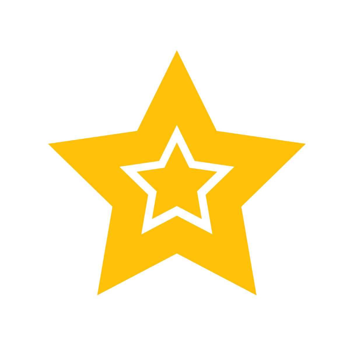 Double Star Clipart Template