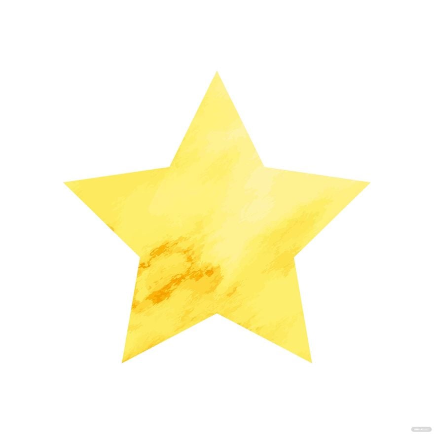 Free Watercolor Star Clipart in Illustrator, EPS, SVG, JPG, PNG