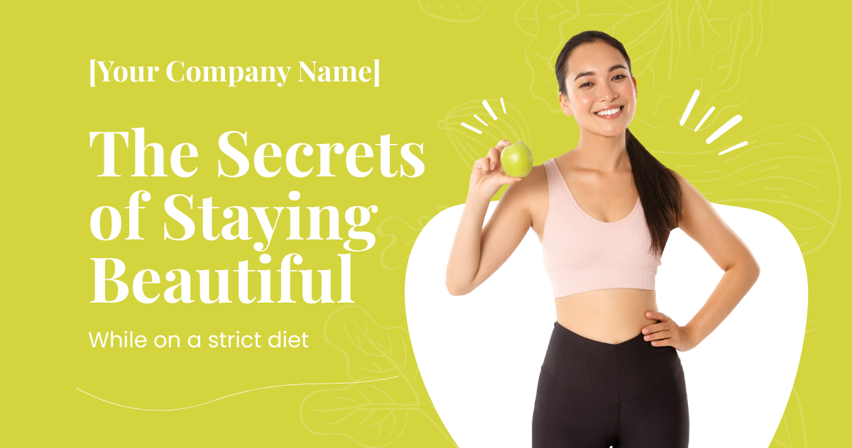 Beauty And Diet Facebook Post Template