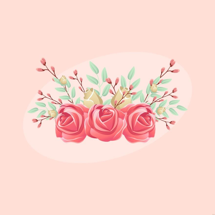 Free Wedding Flower Illustration