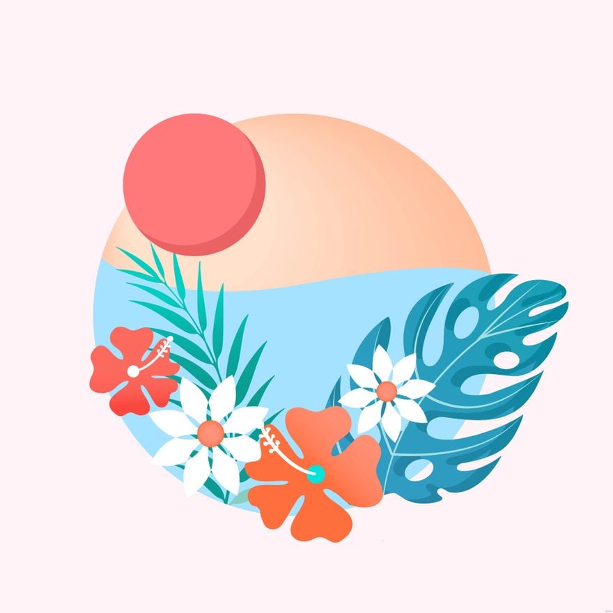 Free Summer Flower Illustration
